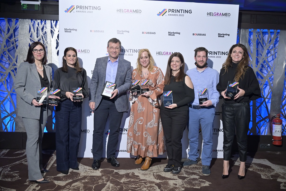 PressiousArvanitidis received the top distinction Printing Company of the Year at this year’s Printing Awards 2022